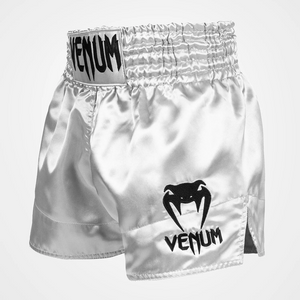 Venum Classic Muay Thai Shorts - Silver/Black