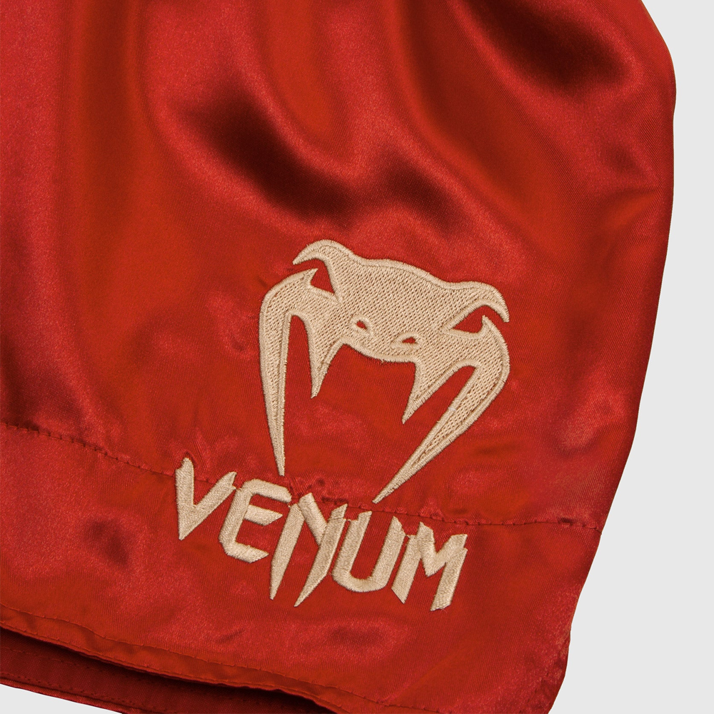 Venum Classic Muay Thai Shorts - Bordeax/Gold