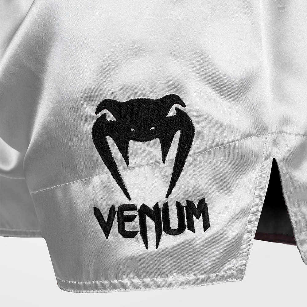 Venum Classic Muay Thai Shorts - Silver/Black