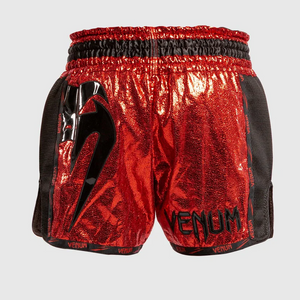 Venum Foil Muay Thai Shorts - red/Black
