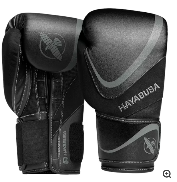 Hayabusa H5 Boxing Gloves 12oz | Black/Grey