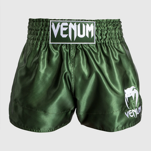 Venum Classic Muay Thai Shorts - Khaki/White