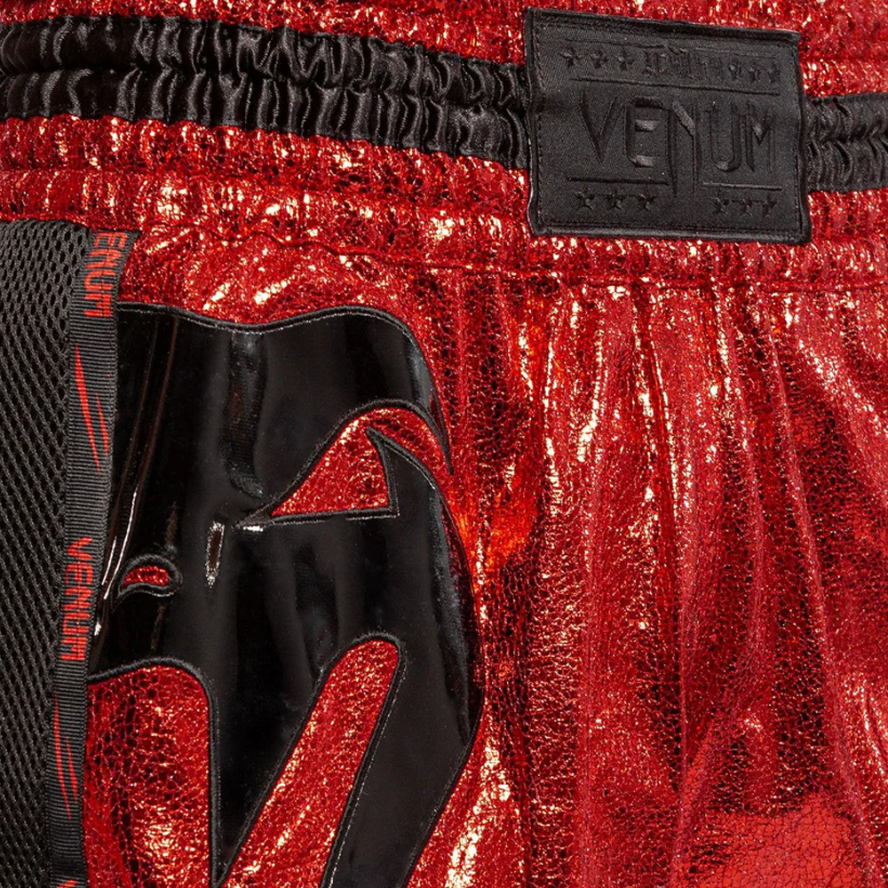 Venum Foil Muay Thai Shorts - red/Black